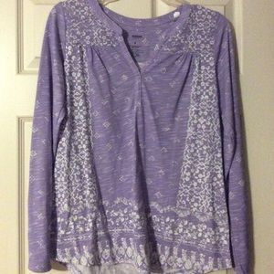 Woman’s Lilac Kohl’s Blouse Sonoma